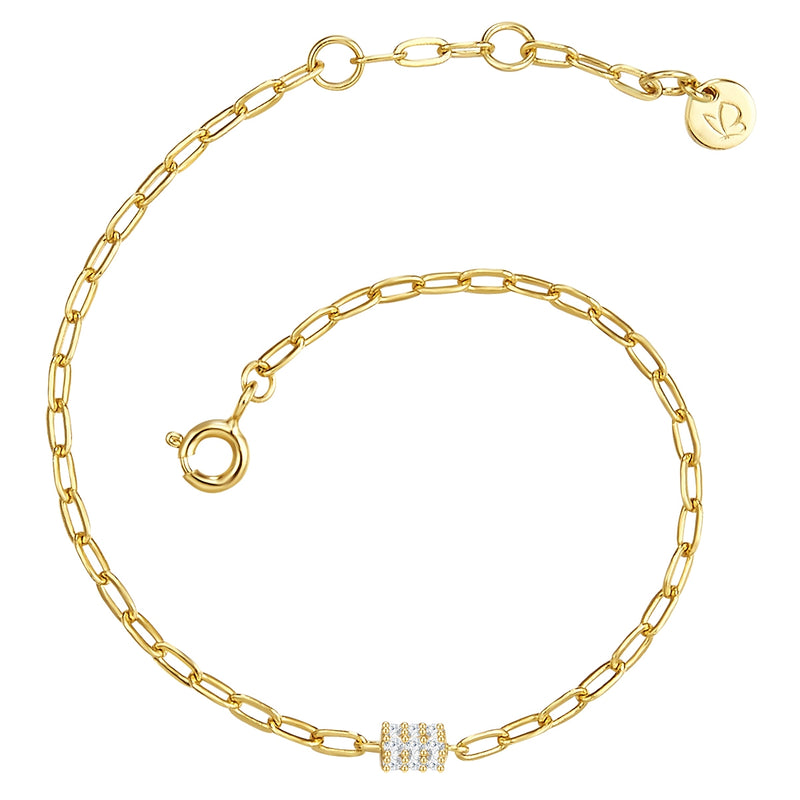 Armband mit Zirkonia gold