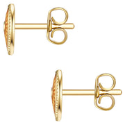 Ohrstecker gold Herz Zirkonia