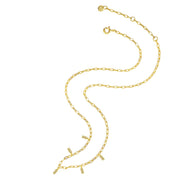 Silber Halskette gold