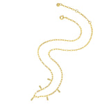 Silber Halskette gold