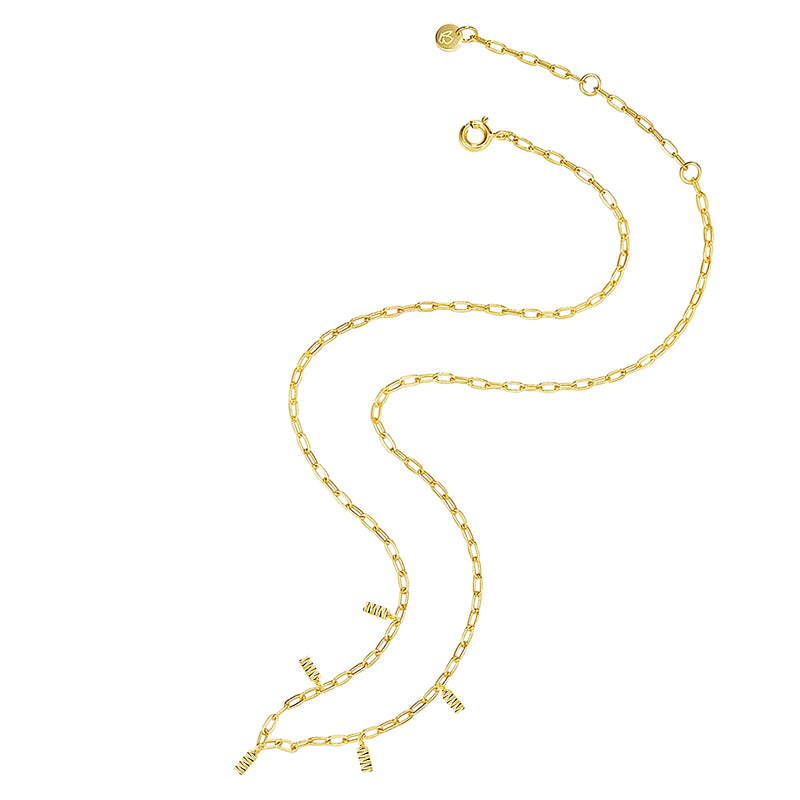 Silber Halskette gold