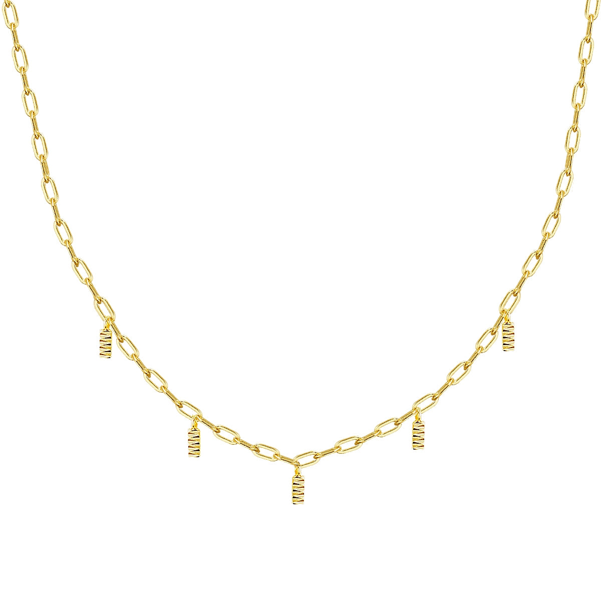 Silber Halskette gold