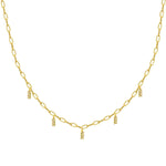Silber Halskette gold