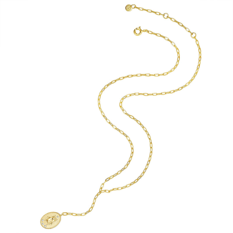 Y-Kette mit Anhänger gold
