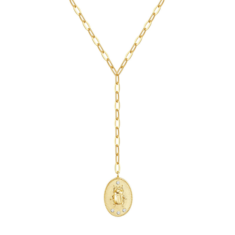 Y-Kette mit Anhänger gold