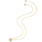 Kette mit Opal (synth.) gelbgold