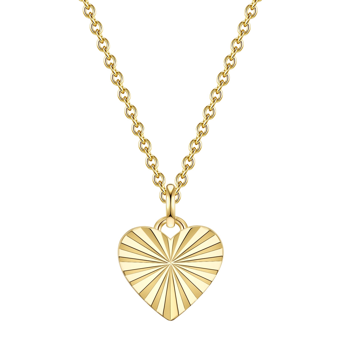 Herz Kette gold mit Love