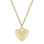 Herz Kette gold mit Love