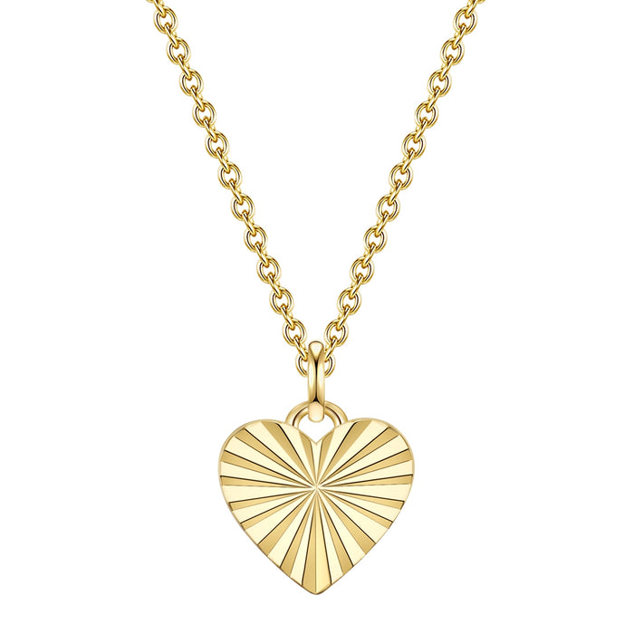 Herz Kette gold mit Love