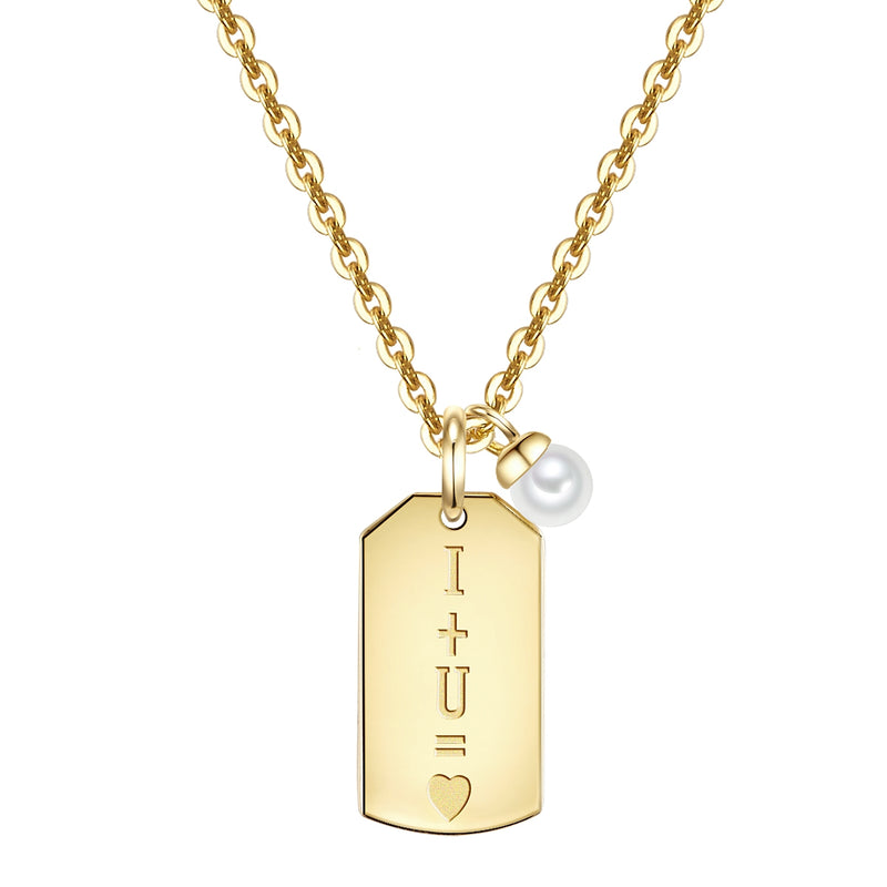 Kette mit Anhänger und Perle