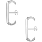 Ohrstecker silber Geo