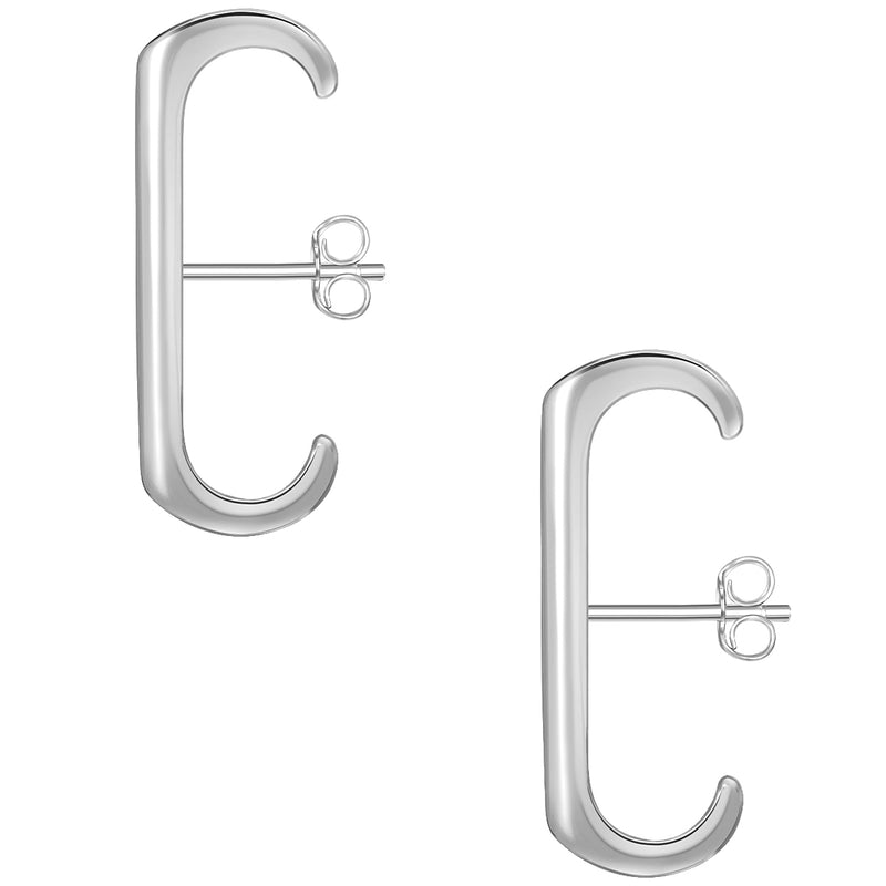 Ohrstecker silber Geo