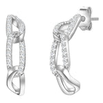 Creolen mit Zirkonia silber