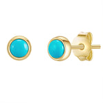 Ohrstecker gold Türkis (rek.)