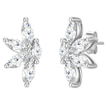 Ohrringe Stecker Zirkonia Blume