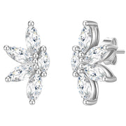 Ohrringe Stecker Zirkonia Blume
