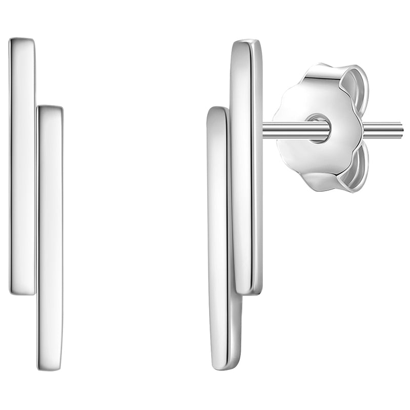 Ohrringe Stecker Stäbchen versetzt