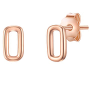 Ohrstecker roségold Geo-Look