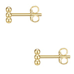Ohrstecker gold 3 Kugeln