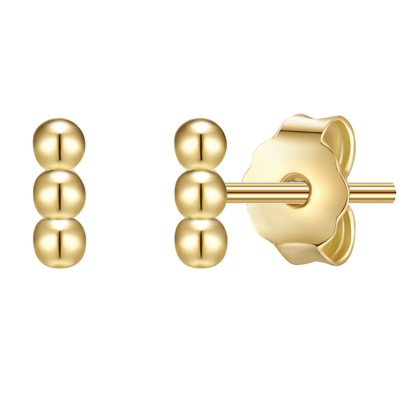 Ohrstecker gold 3 Kugeln