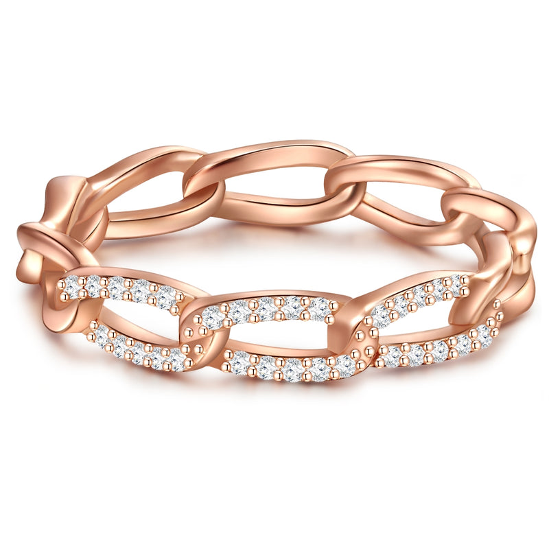 Bandring roségold Zirkonia