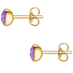 Ohrstecker gold Amethyst