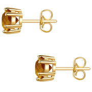 Ohrstecker gold Tigerauge