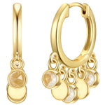 Creolen gold Mondstein