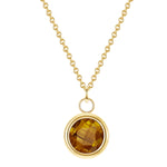 Goldene Kette mit Tigerauge