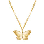 Halskette gold Schmetterling