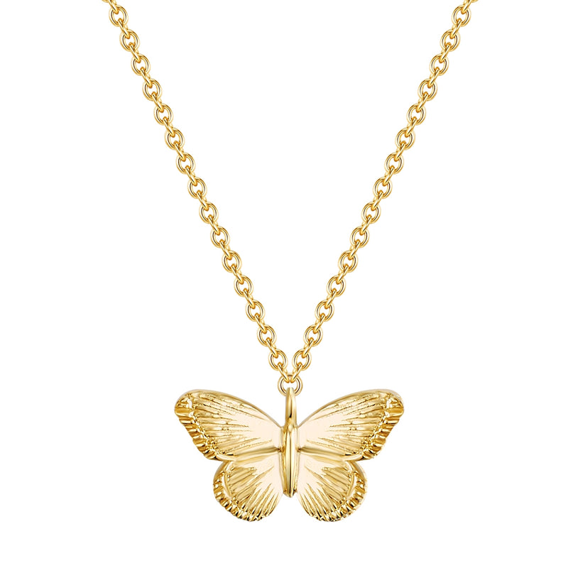 Halskette gold Schmetterling