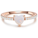 Solitärring HERZ in roségold