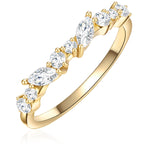 Ring mit Zirkonia gelbgold