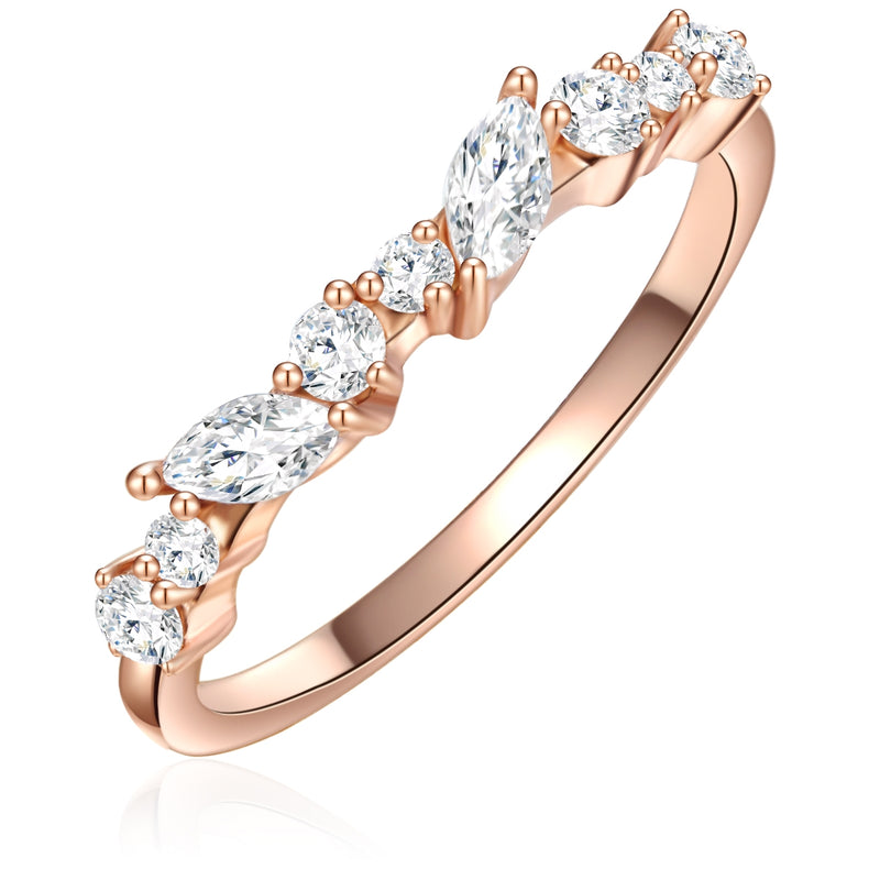 Ring mit Zirkonia roségold