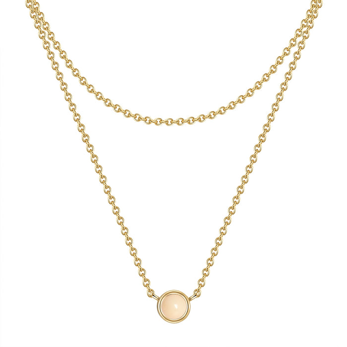 Kette gold Rosenquarz