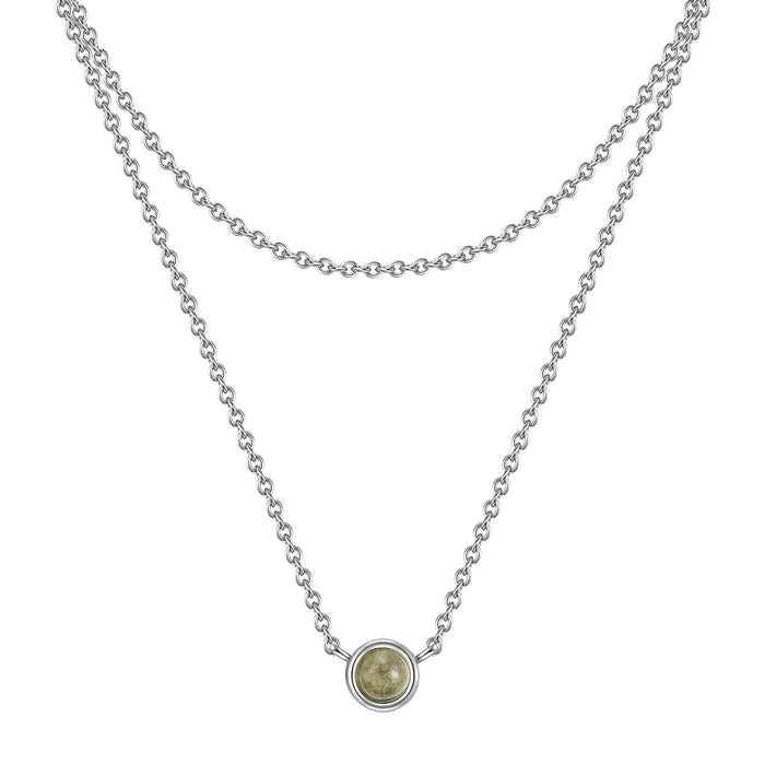 Kette silber Labradorit