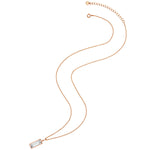 Silberhalskette roségold Zirkonia