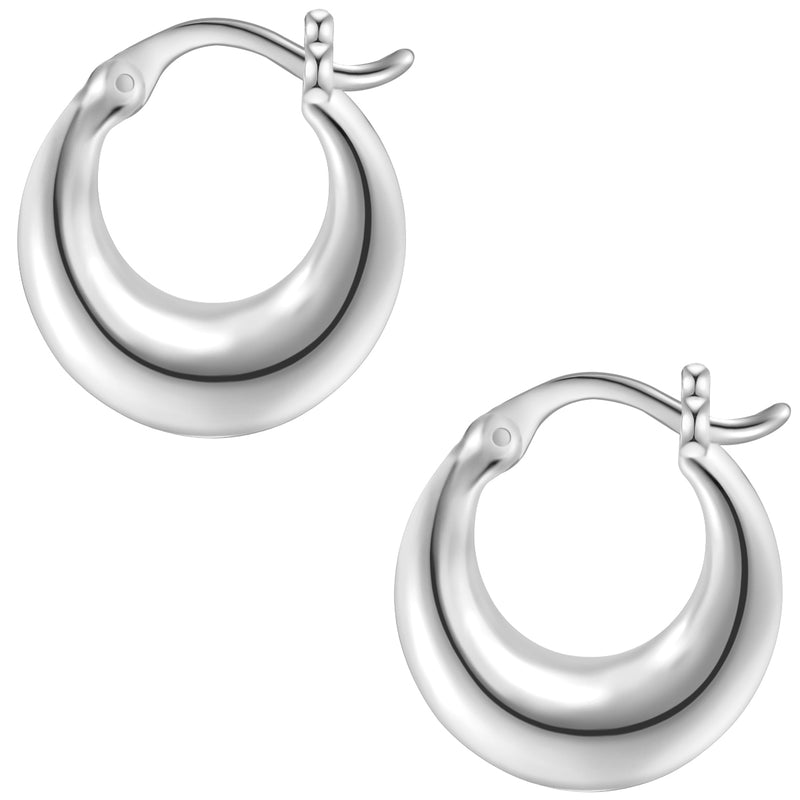 Creolen Silber Chunky-Style
