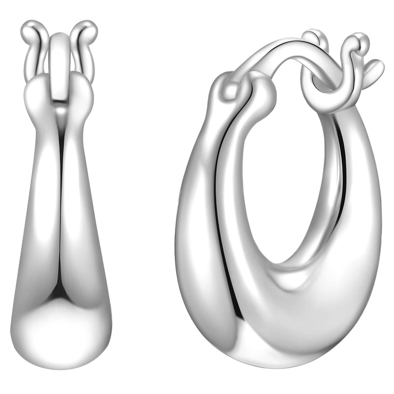 Creolen Silber Chunky-Style