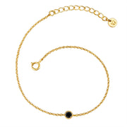 Armband gold Zirkonia schwarz
