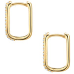 Creolen mit Zirkonia in gelbgold