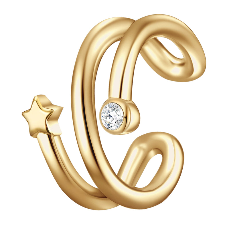 Ear cuff Zirkonia Stern