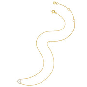 Herz Kette gold offen