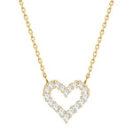 Herz Kette gold offen