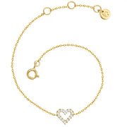 Armband gold Herz