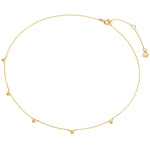 Herz Kette gold mit kleinen Herzen