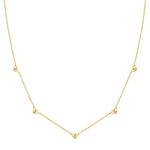 Herz Kette gold mit kleinen Herzen