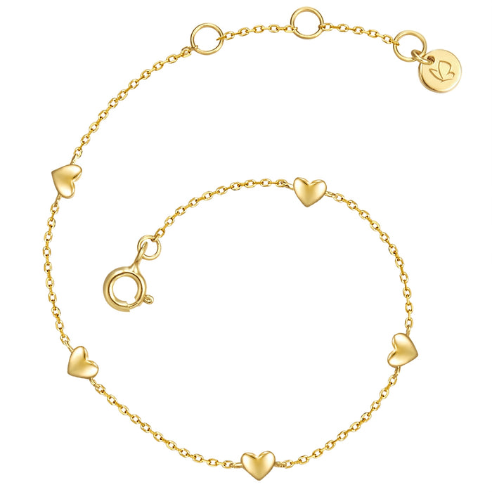 Armband gold mit Herz