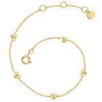 Armband gold mit Herz