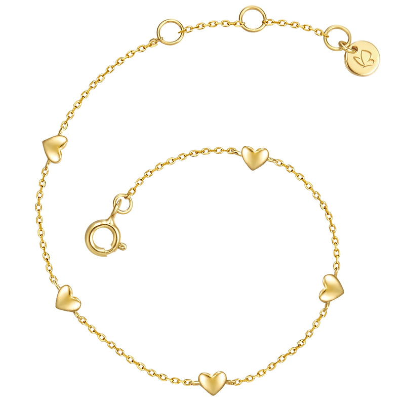 Armband gold mit Herz